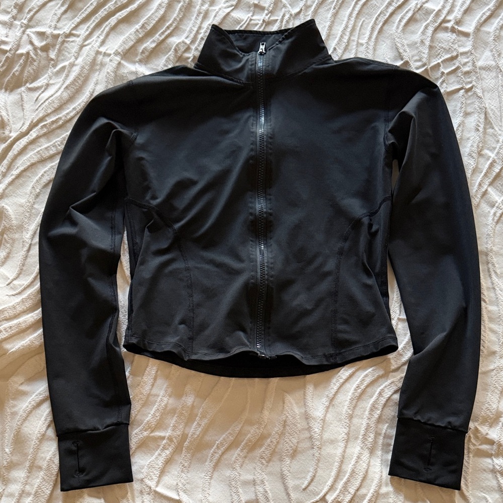 Black Zip-Front Women's Jacket